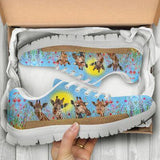 Girraffe In Spring Time Petal Sneakers Shoes For Women, Shoes For Men Sneaker Custom Shoes