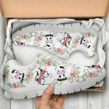 Cow Flowers Sneakers Shoes For Women, Shoes For Men Sneaker Custom Shoes