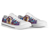 Shelties Flowers Butterfly Low Top Shoes For Women, Shoes For Men Custom Shoes