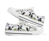 Cow Flower Low Top Shoes For Women, Shoes For Men Custom Shoes