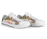 Flamingo Pattern Low Top Shoes For Women, Shoes For Men Custom Shoes