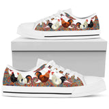 The Ancient Chicken Low Top Shoes For Women, Shoes For Men Custom Shoes