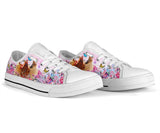 Chicken Flower Butterfly Low Top Shoes For Women, Shoes For Men Custom Shoes