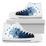 Butterfly High Top Shoes For Women, Shoes For Men Custom Shoes