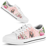 Greyhound Flower Low Top Shoes For Women, Shoes For Men Custom Shoes