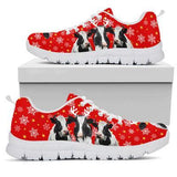Cow Christmas Red Sneakers Shoes For Women, Shoes For Men Sneaker Custom Shoes