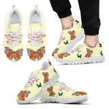 Butterfly Pastel Sneakers Shoes For Women, Shoes For Men Sneaker Custom Shoes