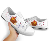 Hedgehogs Butterflies Low Top Shoes For Women, Shoes For Men Custom Shoes