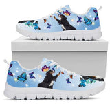 Bernese Mountain Butterfly Sneakers Shoes For Women, Shoes For Men Sneaker Custom Shoes
