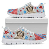 Shih Tzu Circle Sneakers Shoes For Women, Shoes For Men Sneaker Custom Shoes