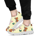 Butterfly Pastel Sneakers Shoes For Women, Shoes For Men Sneaker Custom Shoes