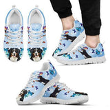 Bernese Mountain Butterfly Sneakers Shoes For Women, Shoes For Men Sneaker Custom Shoes