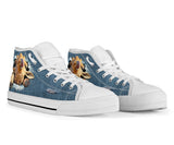 Giraffe Jeans High Top Shoes For Women, Shoes For Men Custom Shoes
