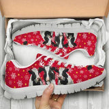 Cow Christmas Red Sneakers Shoes For Women, Shoes For Men Sneaker Custom Shoes