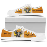 Elephant Is Sunshine Low Top Shoes For Women, Shoes For Men Custom Shoes