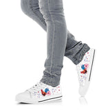 Chickens Butterflies Low Top Shoes For Women, Shoes For Men Custom Shoes