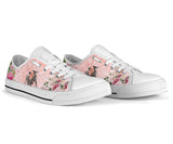 Greyhound Flower Low Top Shoes For Women, Shoes For Men Custom Shoes