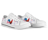 Chickens Butterflies Low Top Shoes For Women, Shoes For Men Custom Shoes