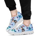 Schnauzer Butterfly Sneakers Shoes For Women, Shoes For Men Sneaker Custom Shoes