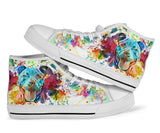 Pitbull Color High Top Shoes For Women, Shoes For Men Custom Shoes