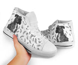 Boxer Feather High Top Shoes For Women, Shoes For Men Custom Shoes