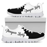 Penguin Black White Sneakers Shoes For Women, Shoes For Men Sneaker Custom Shoes