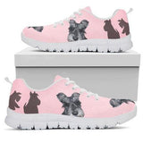 Scottish Terrier Pink Sneakers Shoes For Women, Shoes For Men Sneaker Custom Shoes