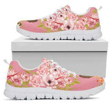 German Shepherd Flower Sneakers Shoes For Women, Shoes For Men Sneaker Custom Shoes