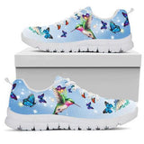 Hummingbirds Butterfly Sneakers Shoes For Women, Shoes For Men Sneaker Custom Shoes