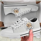 Shih Tzu Low Top Shoes For Women, Shoes For Men Custom Shoes