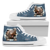 Elephant Jeans High Top Shoes For Women, Shoes For Men Custom Shoes