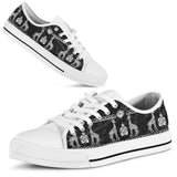 Giraffe Pattern Low Top Shoes For Women, Shoes For Men Custom Shoes