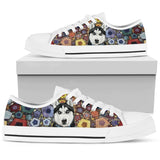 Husky Polygon Low Top Shoes For Women, Shoes For Men Custom Shoes