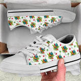 Chicken Leaf Flower Low Top Shoes For Women, Shoes For Men Custom Shoes