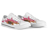 Boxer Flower And Butterfly Low Top Shoes For Women, Shoes For Men Custom Shoes