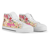 Cute Shih Tzu Flower High Top Shoes For Women, Shoes For Men Custom Shoes