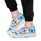 Westie Butterfly Sneakers Shoes For Women, Shoes For Men Sneaker Custom Shoes