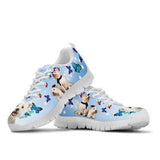 Westie Butterfly Sneakers Shoes For Women, Shoes For Men Sneaker Custom Shoes