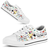 Cow Become We Low Top Shoes For Women, Shoes For Men Custom Shoes