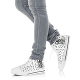 Golden Retriever Feather High Top Shoes For Women, Shoes For Men Custom Shoes