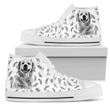 Golden Retriever Feather High Top Shoes For Women, Shoes For Men Custom Shoes