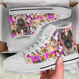 German Shepherd Best Dog High Top Shoes For Women, Shoes For Men Custom Shoes