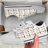 Squirrels Cute Low Top Shoes For Women, Shoes For Men Custom Shoes