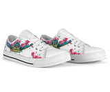 Turtle Flower And Butterfly Low Top Shoes For Women, Shoes For Men Custom Shoes