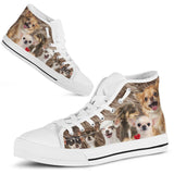 Chihuahua High Top Shoes For Women, Shoes For Men Custom Shoes