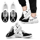 Penguin Black White Sneakers Shoes For Women, Shoes For Men Sneaker Custom Shoes