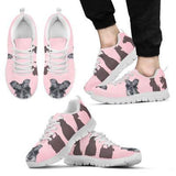 Scottish Terrier Pink Sneakers Shoes For Women, Shoes For Men Sneaker Custom Shoes