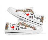 Panda I Love You Low Top Shoes For Women, Shoes For Men Custom Shoes