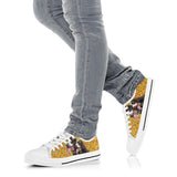 English Springer Spaniel Yellow Low Top Shoes For Women, Shoes For Men Custom Shoes