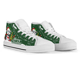 Panda Green Christmas High Top Shoes For Women, Shoes For Men Custom Shoes